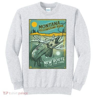 Vintage Fishing Montana Sweatshirt