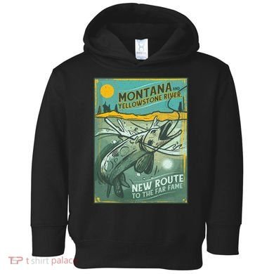 Vintage Fishing Montana Toddler Hoodie