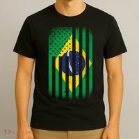 Vintage Flag Of Brazil T-Shirt thumb 3