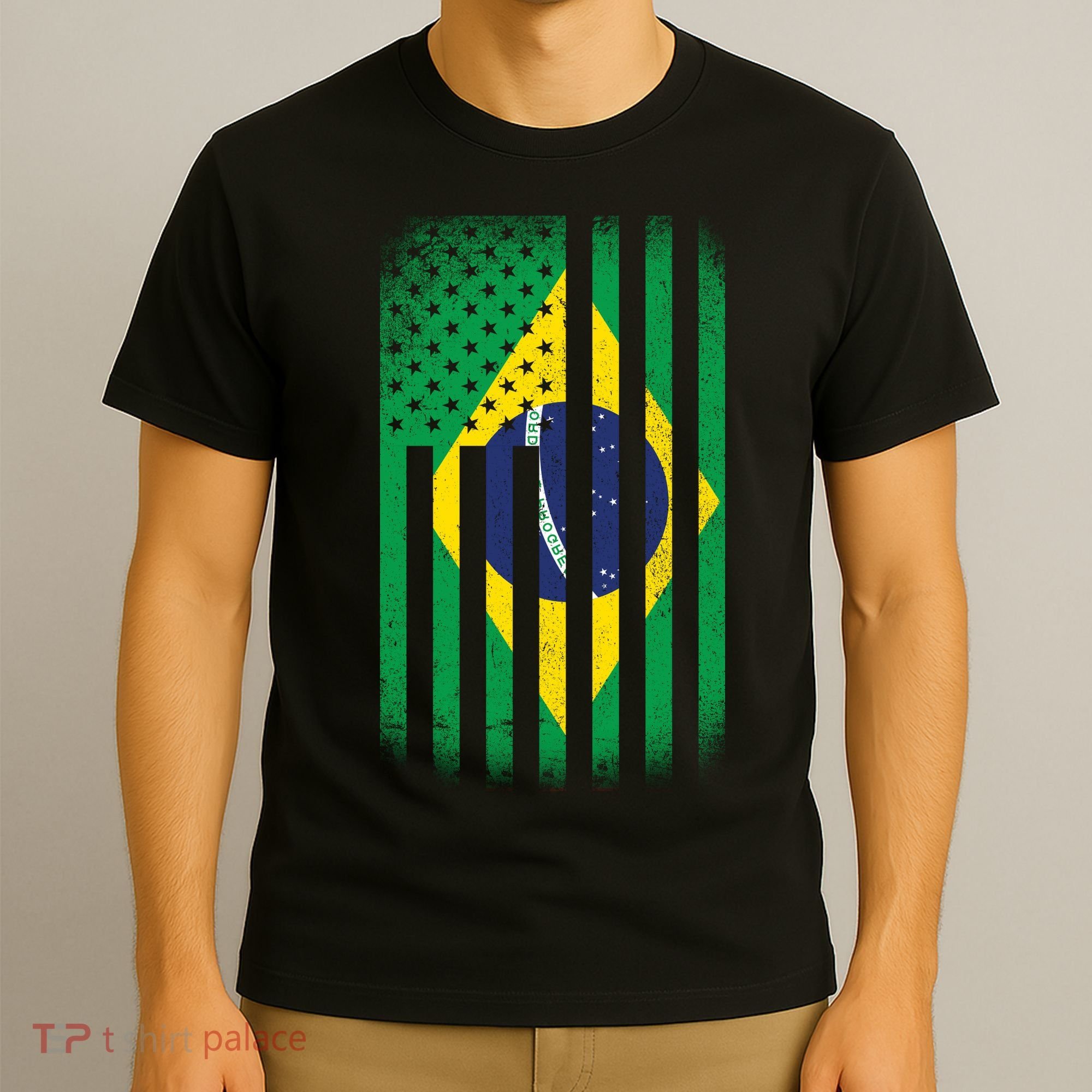 Vintage Flag Of Brazil T-Shirt