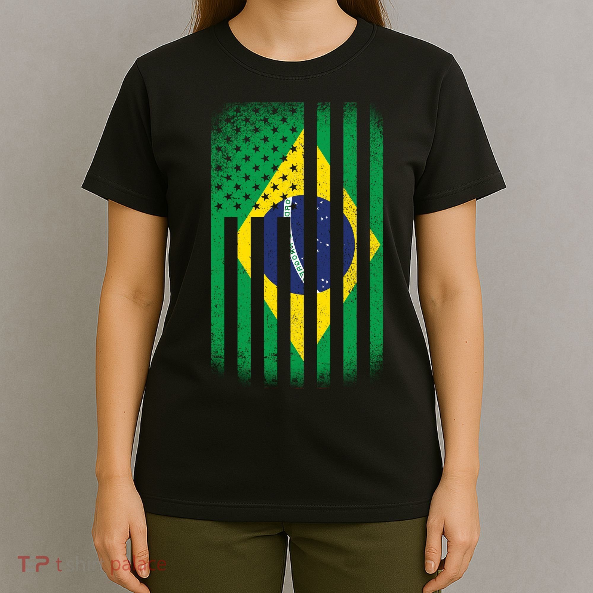 Vintage Flag Of Brazil T-Shirt