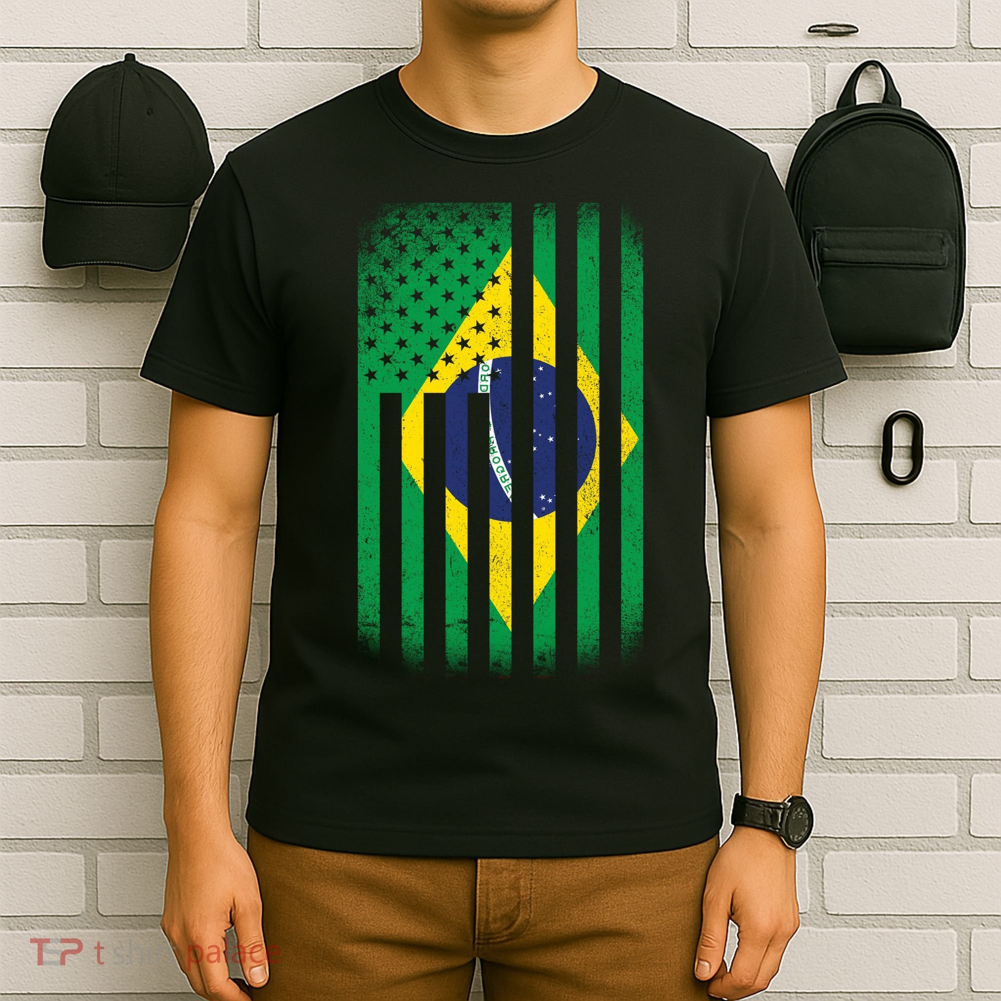 Vintage Flag Of Brazil T-Shirt