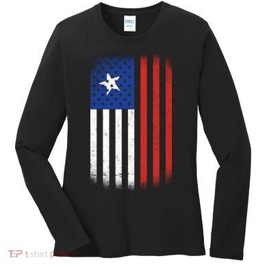 Vintage Flag Of Chile Women's Long Sleeve Shirt