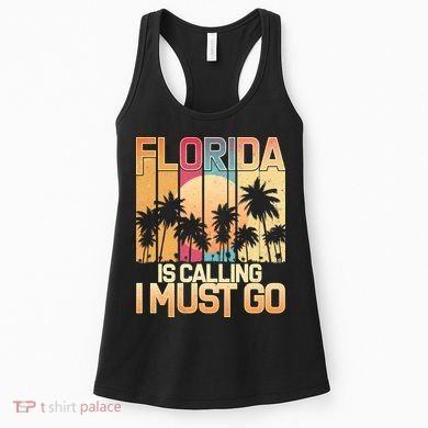 Vintage Florida Is Calling I Must Go Women's Tank Top