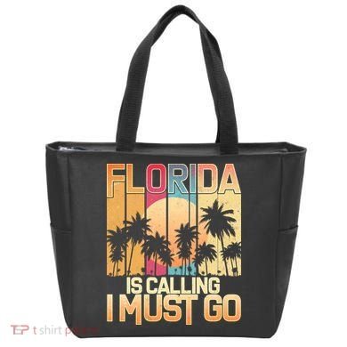 Vintage Florida Is Calling I Must Go Tote Bag