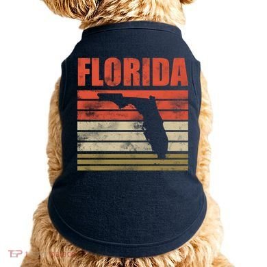 Vintage Florida State Map Doggie Tank