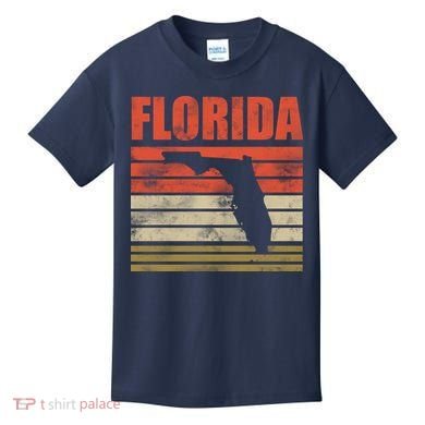 Vintage Florida State Map Kids T-Shirt