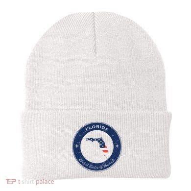 Vintage Florida USA Badge Beanie