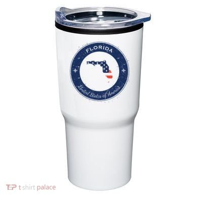 Vintage Florida USA Badge Tumbler