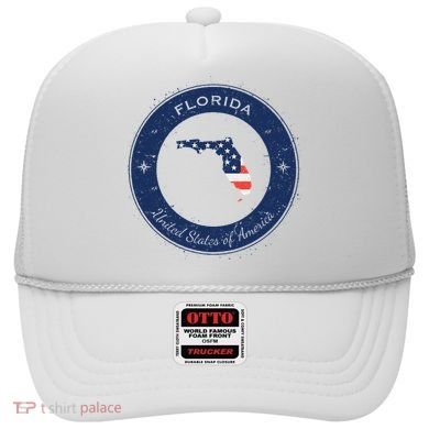 Vintage Florida USA Badge Hat