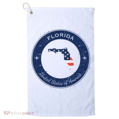 Vintage Florida USA Badge Golf Towel