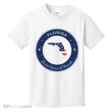 Vintage Florida USA Badge Kids T-Shirt