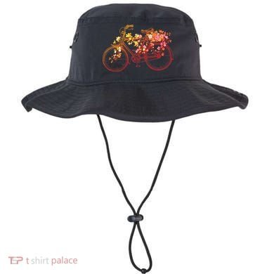 Vintage Flower Bicycle  Bucket Hat