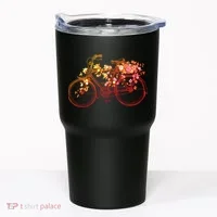 Vintage Flower Bicycle  Tumbler thumb 0