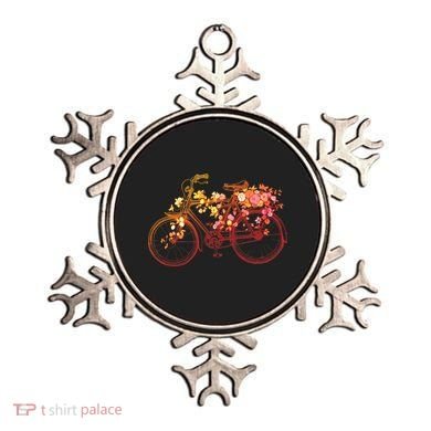 Vintage Flower Bicycle  Ornament