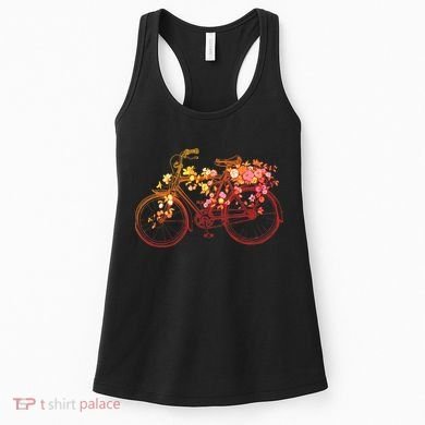Vintage Flower Bicycle  Women's Tank Top