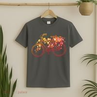 Vintage Flower Bicycle  T-Shirt thumb 2