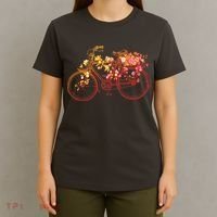 Vintage Flower Bicycle  T-Shirt thumb 4