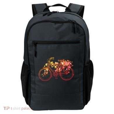 Vintage Flower Bicycle  Backpack