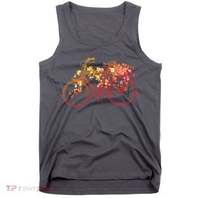 Vintage Flower Bicycle  Tank Top