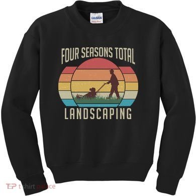 Vintage Four Seasons Total Landscaping Kids Sweatshirt