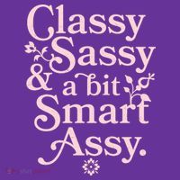 Vintage Funny Classy Sassy & A Bit Smart Assy T-Shirt thumb 7