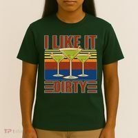 Vintage Funny I Like It Dirty Martini Drinks T-Shirt thumb 4