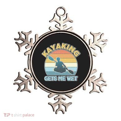 Vintage Funny Kayaking Get Me Wet Ornament