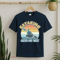 Vintage Funny Kayaking Get Me Wet T-Shirt thumb 2