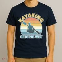 Vintage Funny Kayaking Get Me Wet T-Shirt thumb 3
