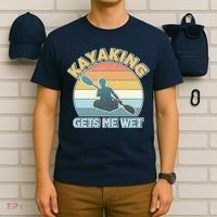 Vintage Funny Kayaking Get Me Wet T-Shirt thumb 6