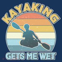 Vintage Funny Kayaking Get Me Wet T-Shirt thumb 7