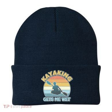 Vintage Funny Kayaking Get Me Wet Beanie