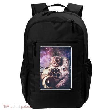 Vintage Galaxy Space Astronaut Cat Backpack