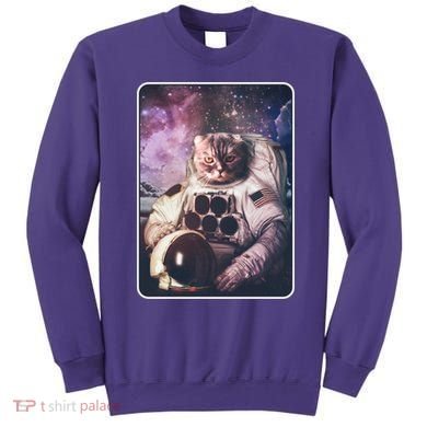 Vintage Galaxy Space Astronaut Cat Sweatshirt