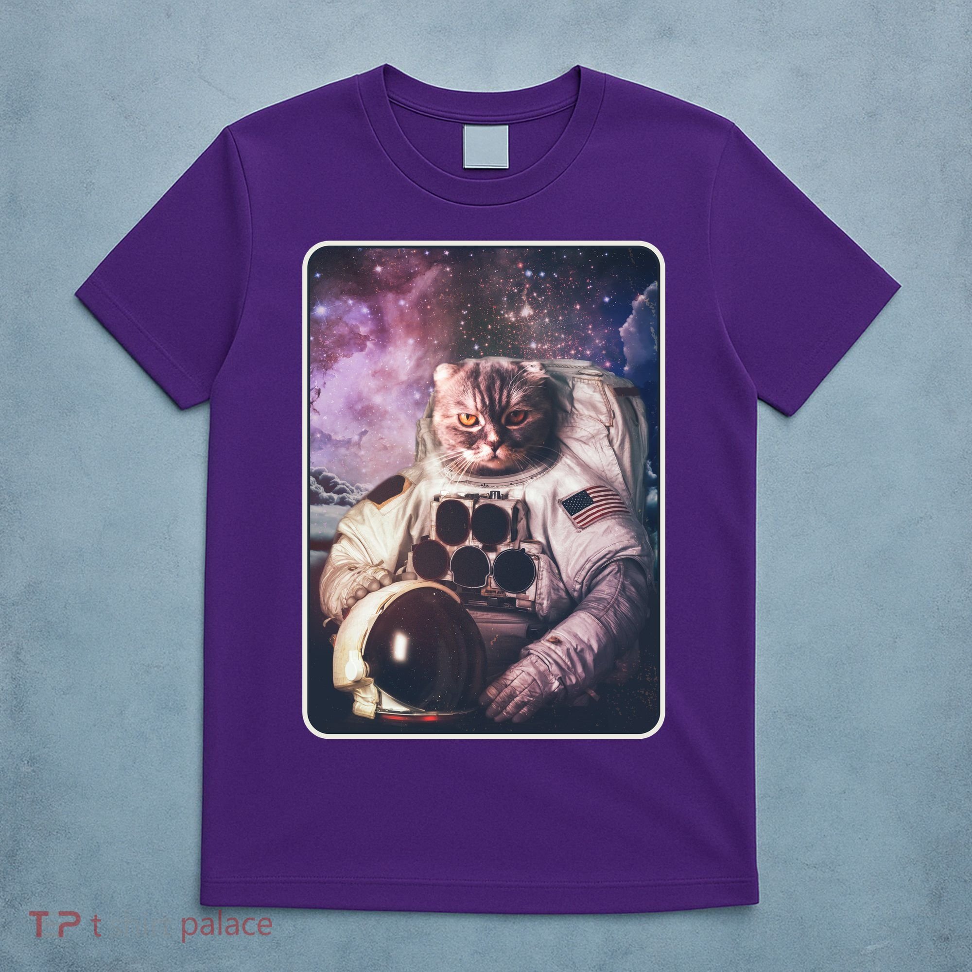 Vintage Galaxy Space Astronaut Cat T-Shirt