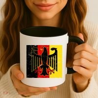 Vintage German Eagle Emblem Flag Coffee Mug thumb 3