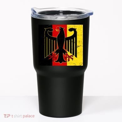 Vintage German Eagle Emblem Flag Tumbler