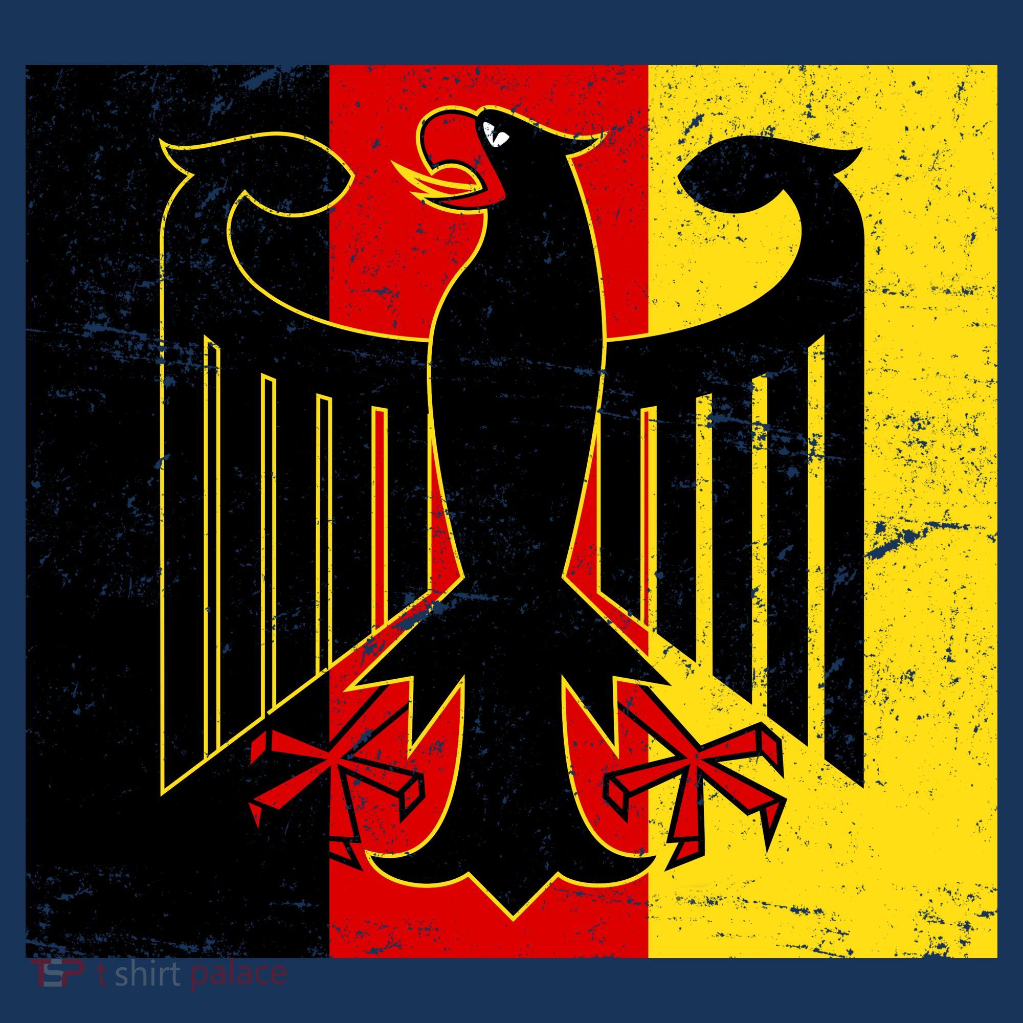 Vintage German Eagle Emblem Flag T-Shirt