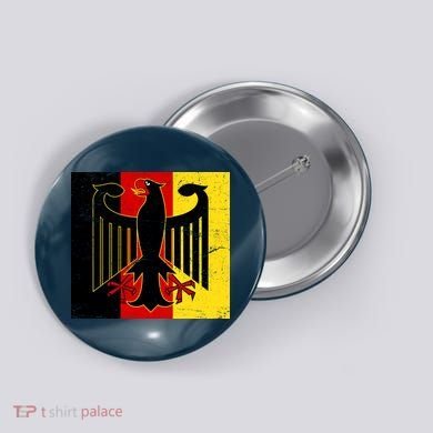 Vintage German Eagle Emblem Flag Button