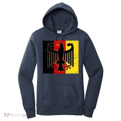 Vintage German Eagle Emblem Flag Women's Hoodie