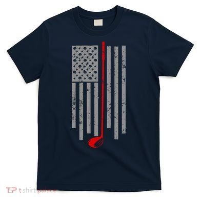 Vintage Golf American Flag USA T-Shirt