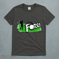 Vintage Golfer Swinging and Saying Fore T-Shirt thumb 5