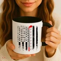 Vintage Golfing American Flag Golf Club Coffee Mug thumb 3