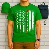Vintage Golfing American Flag Golf Club T-Shirt thumb 6
