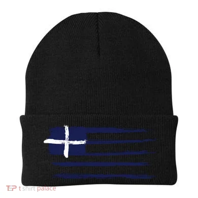 Vintage Greece Flag Beanie