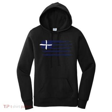 Vintage Greece Flag Women's Hoodie