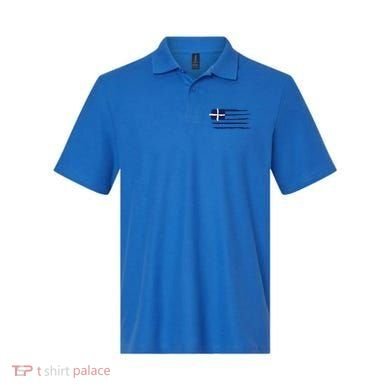 Vintage Greece Flag Polo