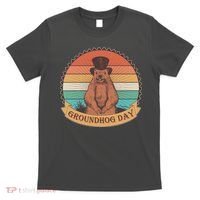 Vintage Groundhog Day Emblem T-Shirt thumb 0
