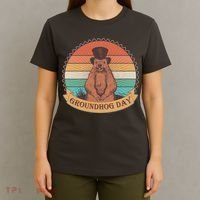 Vintage Groundhog Day Emblem T-Shirt thumb 4